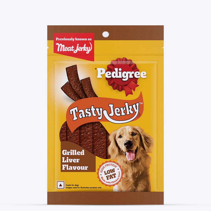 Pedigree Meat Jerky Adult Grilled Liver Dog Treats